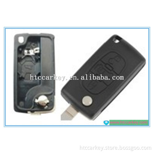 Top best car key case for Fiat 3 Button Flip Key Shell With VAN Button No Groove Blade With Battery Silca: VA2